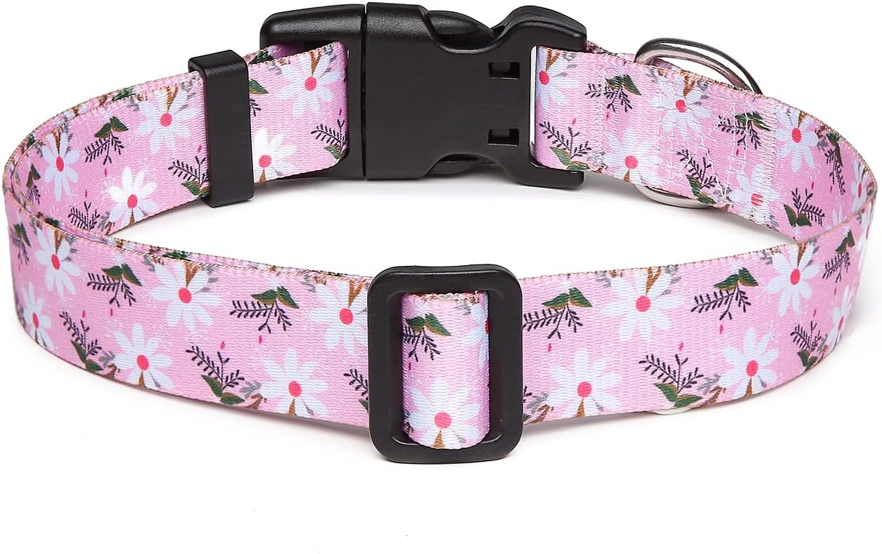 Mercano – Collar ajustable para perro, patrones de diseño especial, collar de nailon suave, cómodo y duradero, para perros pequeños, medianos y