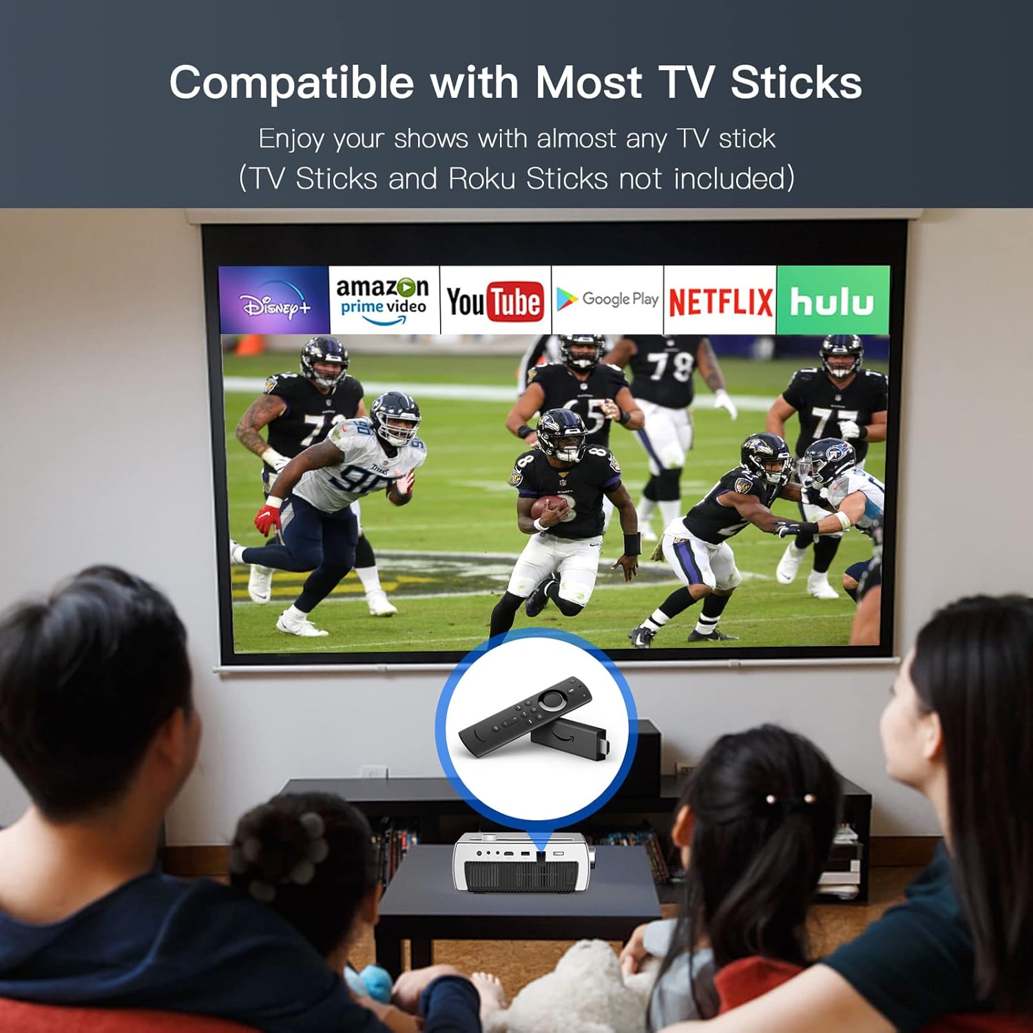 NexiGo Proyector Bluetooth WiFi PJ10 300ANSI – Brillo de más de 8000 lux Proyector de película nativo 1080P, soporte Dolby_Sound, control remoto,