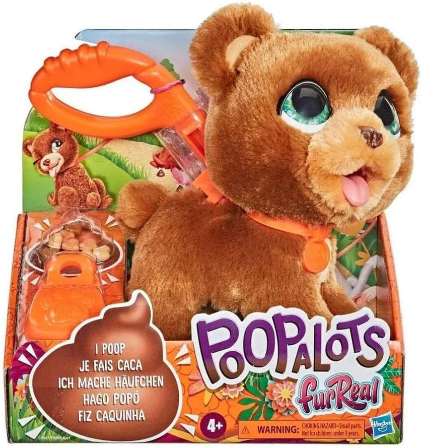 FurReal Poopalots Big Wags – Juguete interactivo para mascotas, sistema de correa conectable, a partir de 4 años (E8947)