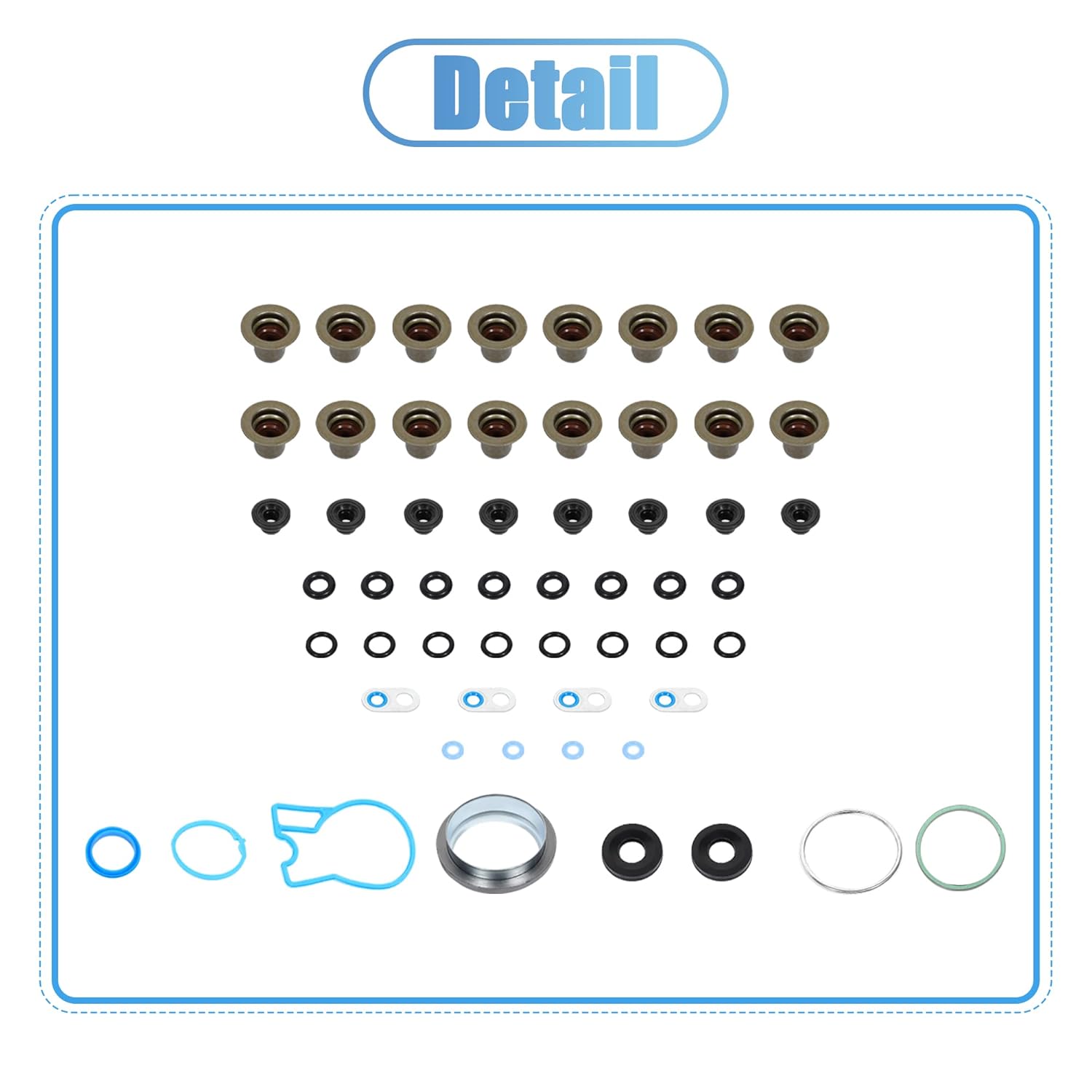 X AUTOHAUX Juego de juntas de culata del motor HS26191PT HS26190PT-2 para Cadillac Escalade para Chevrolet Avalanche 5.3L Acero