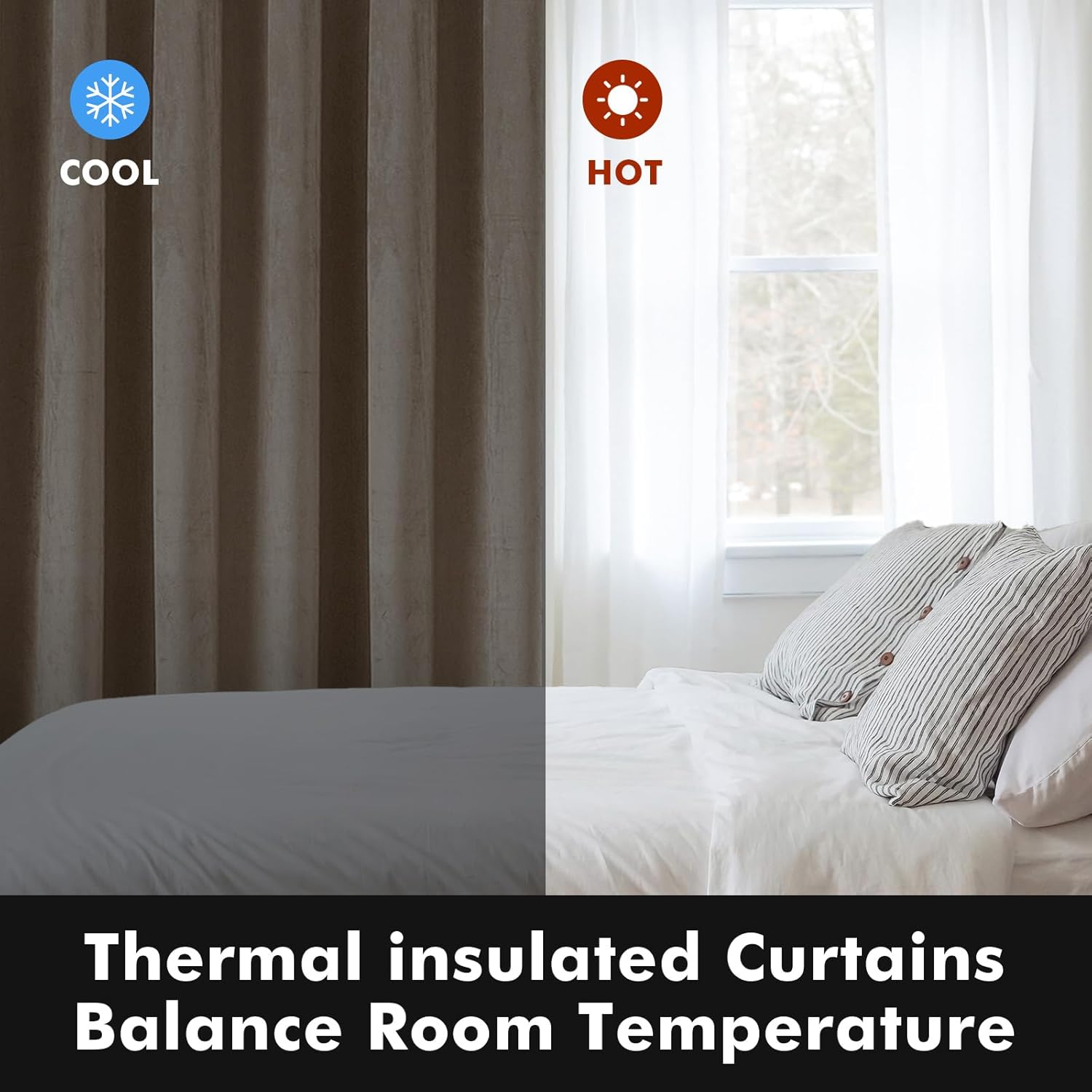 MIULEE Cortinas 100% opacas de terciopelo de 84 pulgadas de largo, cortinas opacas para dormitorio, sala de estar, cortinas opacas con aislamiento