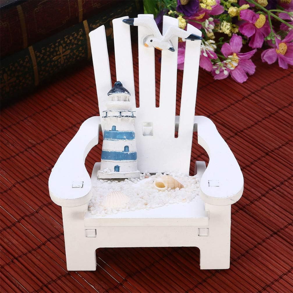 Alipis Decoración del hogar, decoración del hogar, decoración del hogar, decoración del hogar, mini silla de playa, silla de madera, adorno náutico