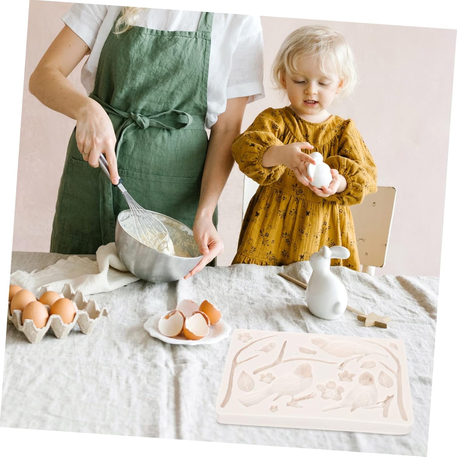 Abaodam Molde de silicona para fondant, molde de silicona para hacer pasteles, molde de resina para fondant, creativo, moldes para hornear, ramas y