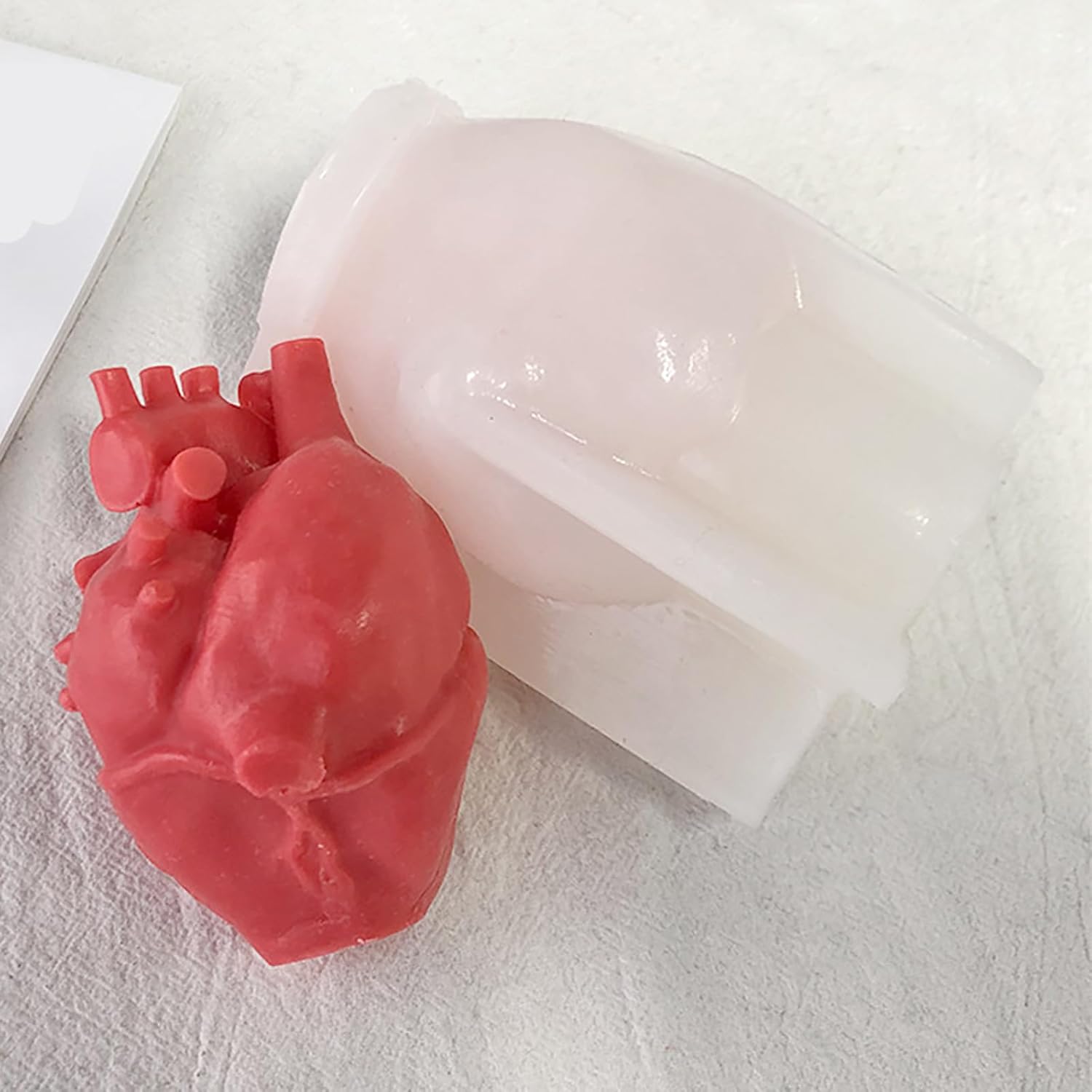 Molde de vela de órgano, molde de corazón, molde de vela cerebral, molde de resina de órgano, molde de arcilla, molde de fundición de resina para