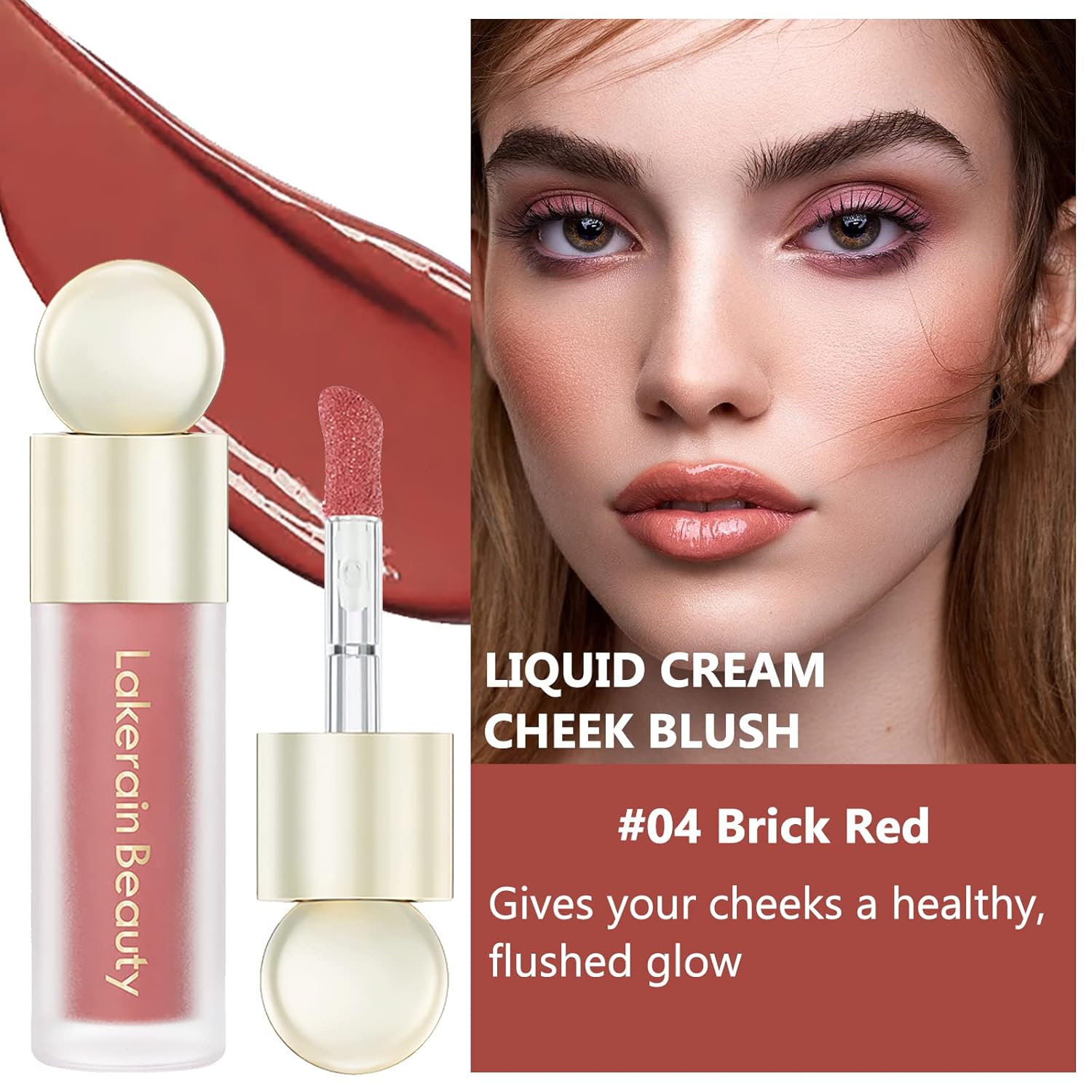 Maquillaje líquido en crema, textura de terciopelo suave mate, rubor líquido para mejillas, ligero, duradero, impermeable, acabado húmedo, tinte de