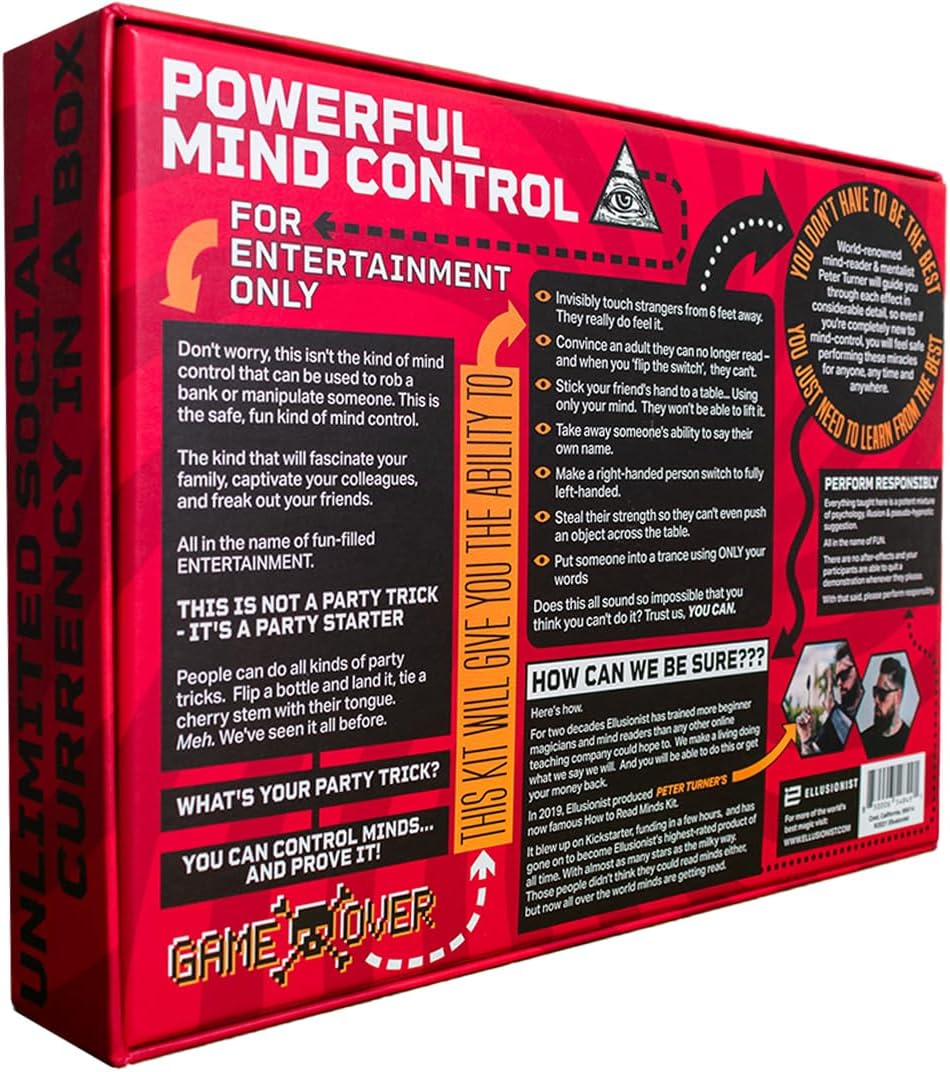 Ellusionist Juego de trucos de magia – Cómo controlar los trucos de magia de las mentes  Más de 20 trucos definitivos para adolescentes, adultos,