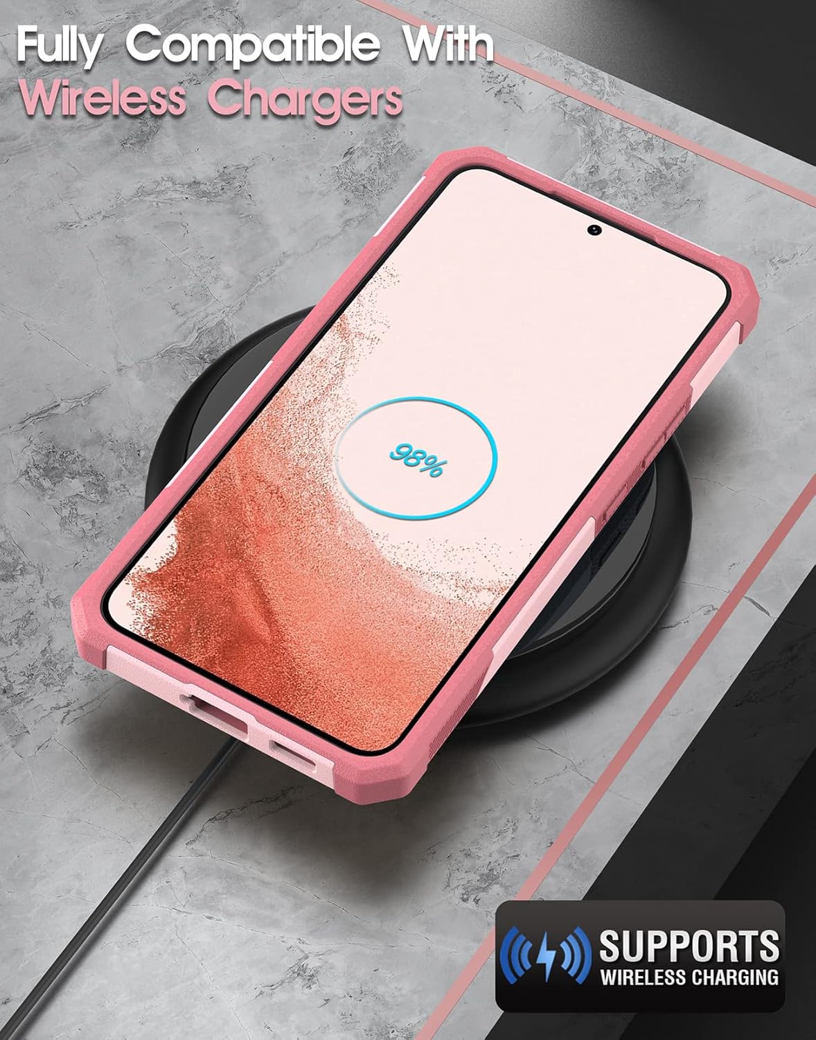 Poetic Neon Series Funda diseñada para Samsung Galaxy S22 Plus 5G de 6.6 pulgadas, doble capa, resistente, resistente, ligera, delgada, a prueba de