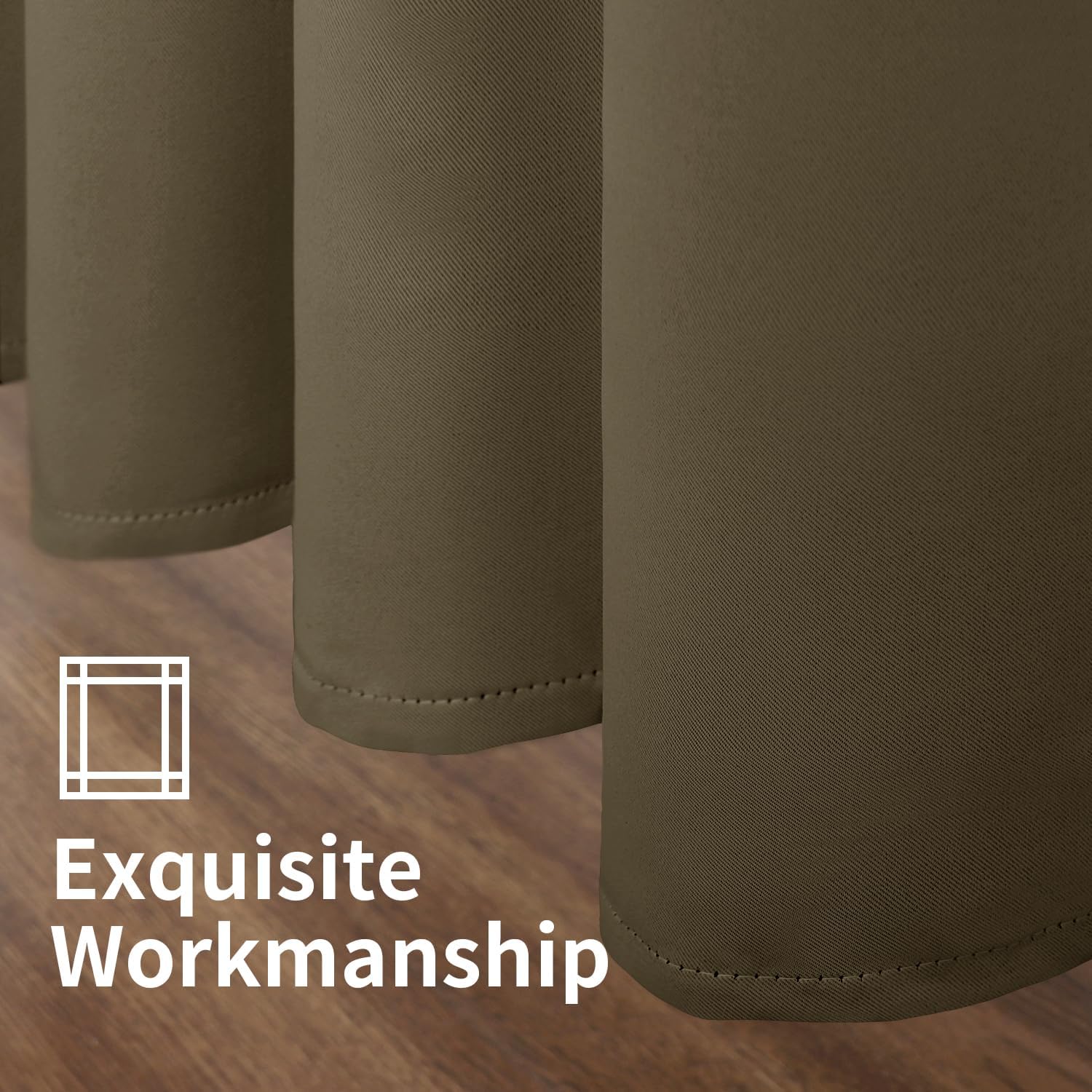 YoungsTex Cortinas opacas para dormitorio, con aislamiento térmico y ojales, cortinas de oscurecimiento y reducción de ruido para sala de estar, 2