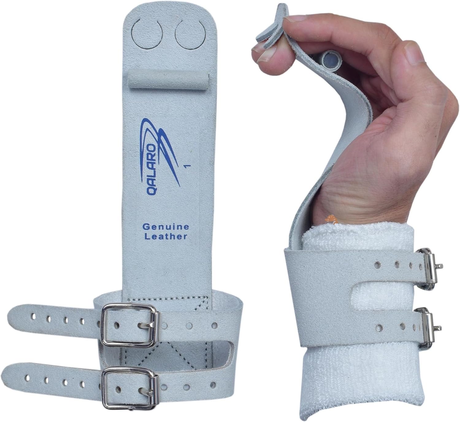 QALARO Puños de doble hebilla para gimnasia para niñas, agarres de clavija, pulseras de 4 pulgadas, bolsa de agarre, puños de gimnasia para niñas,