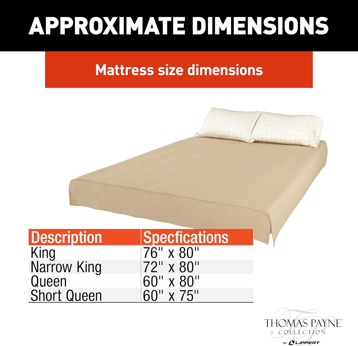 Lippert Easy Zzzs – Juego de ropa de cama para caravana, tamaño King estrecho, color marrón