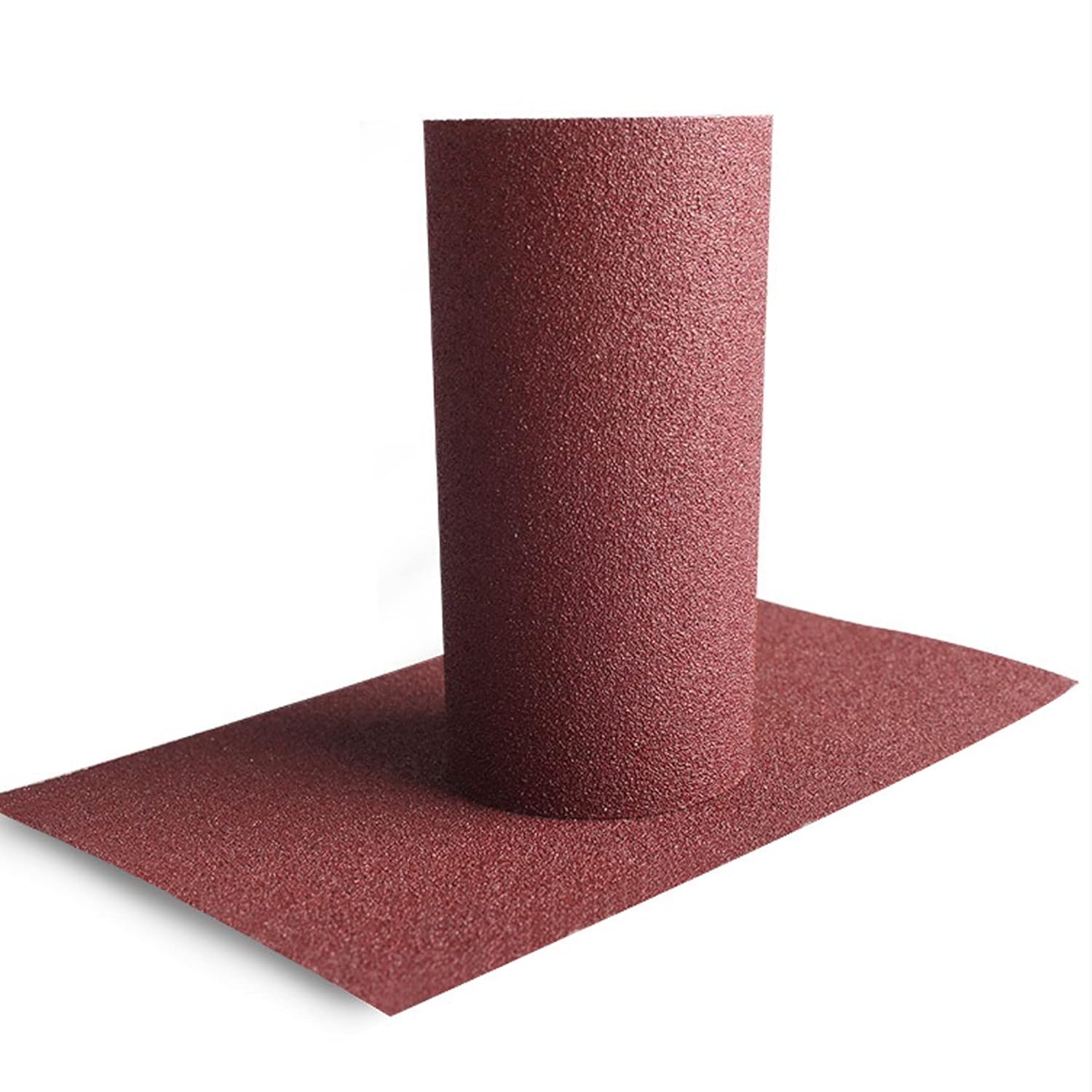 Rollo de tela de esmeril de grano 120 para acabado de muebles de madera de metal, lijado de metal, pulido automotriz, rollo de lija mate, rollo de