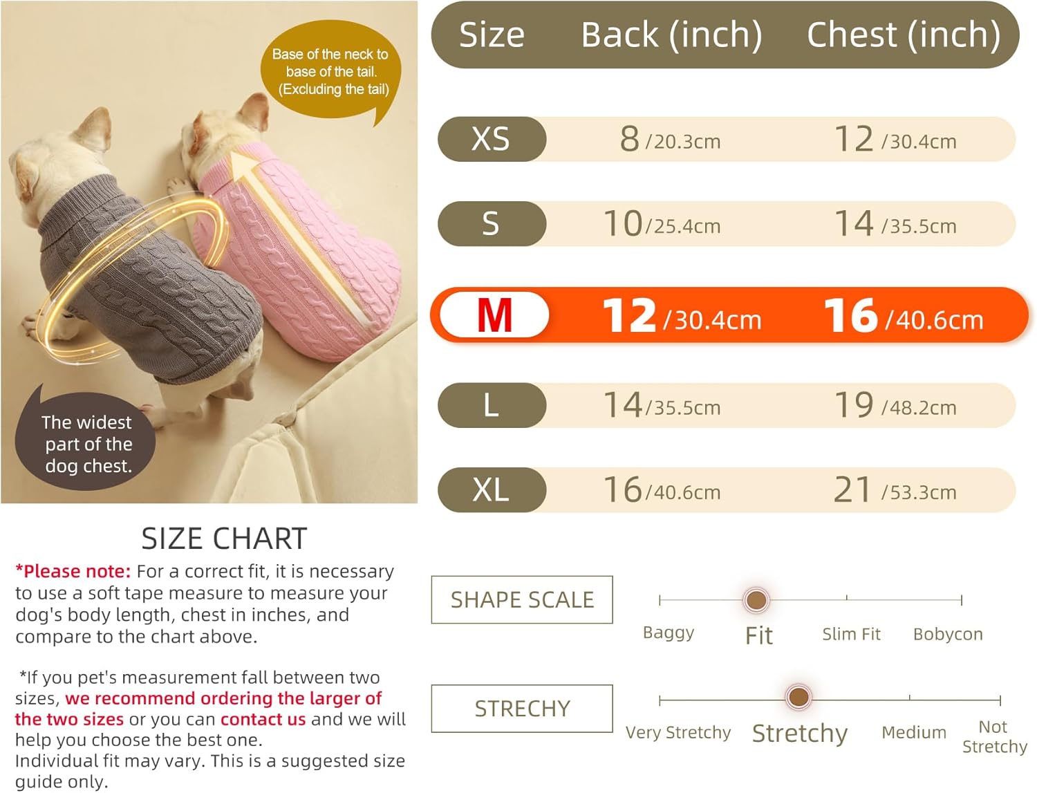 Paquete de 2 suéteres para perros pequeños  Ropa cálida mediana para cachorros en invierno, diseño de cuello alto para niños, niñas, mascotas,