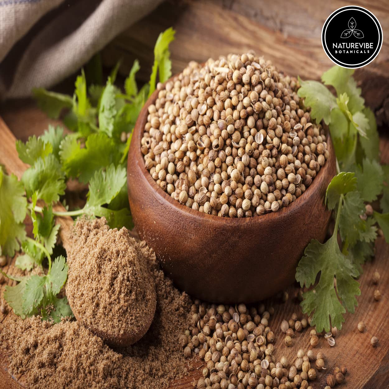 Naturevibe Botanicals – Semillas de cilantro en polvo, 5 libras, Coriandrum sativum, crudo, sin gluten y no OMG, rico en minerales, especia de la