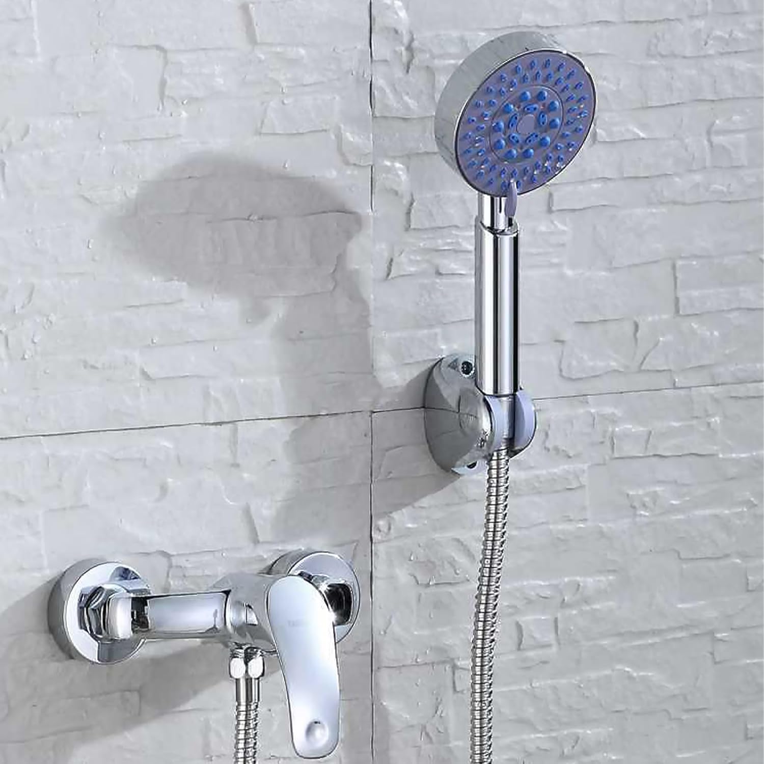 Kedoo Ducha ajustable multifuncional de cinco niveles en el baño, juego de ducha de mano, cabezal de ducha de ducha, manguera de actualización de