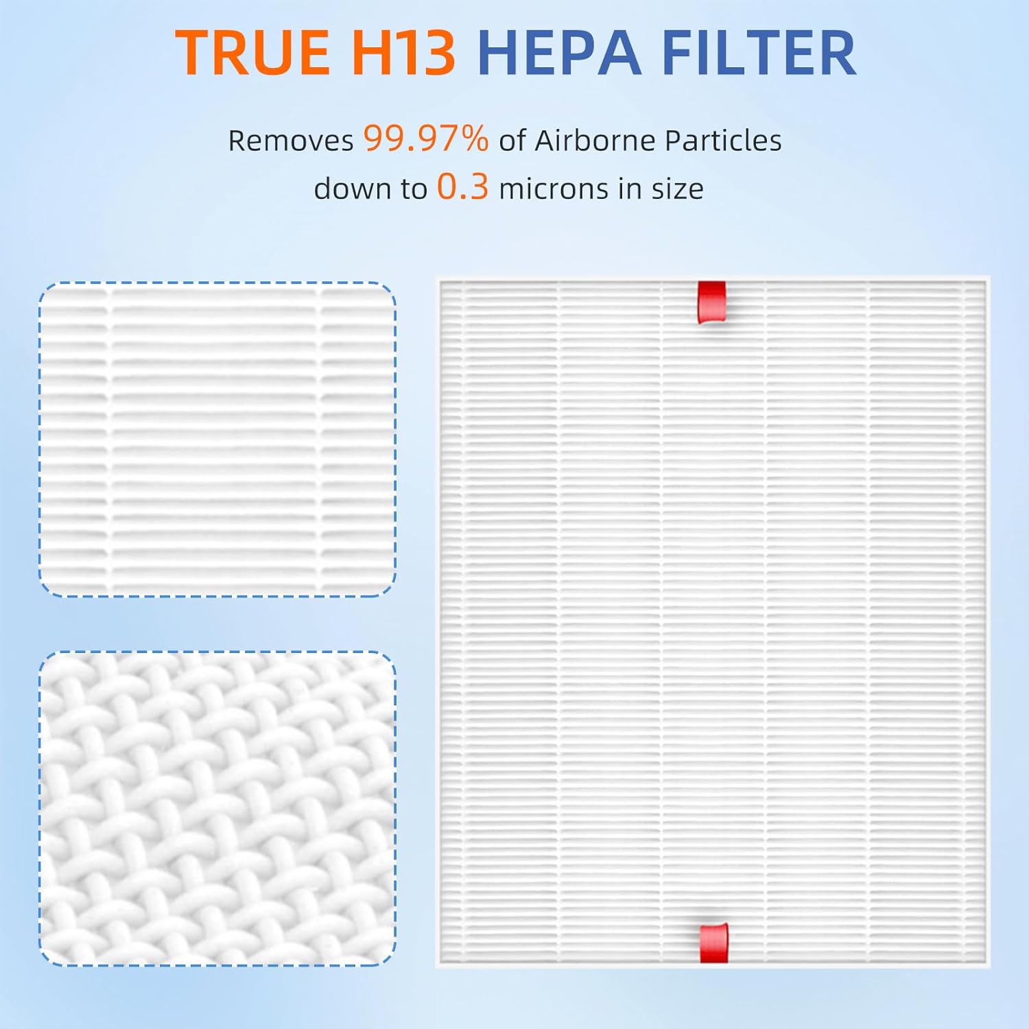 Filtro de repuesto HEPA C545 S para purificador de aire Winix C545, 2 filtros HEPA H13 + 8 prefiltros de carbón activado, parte 1712-0096-00 y
