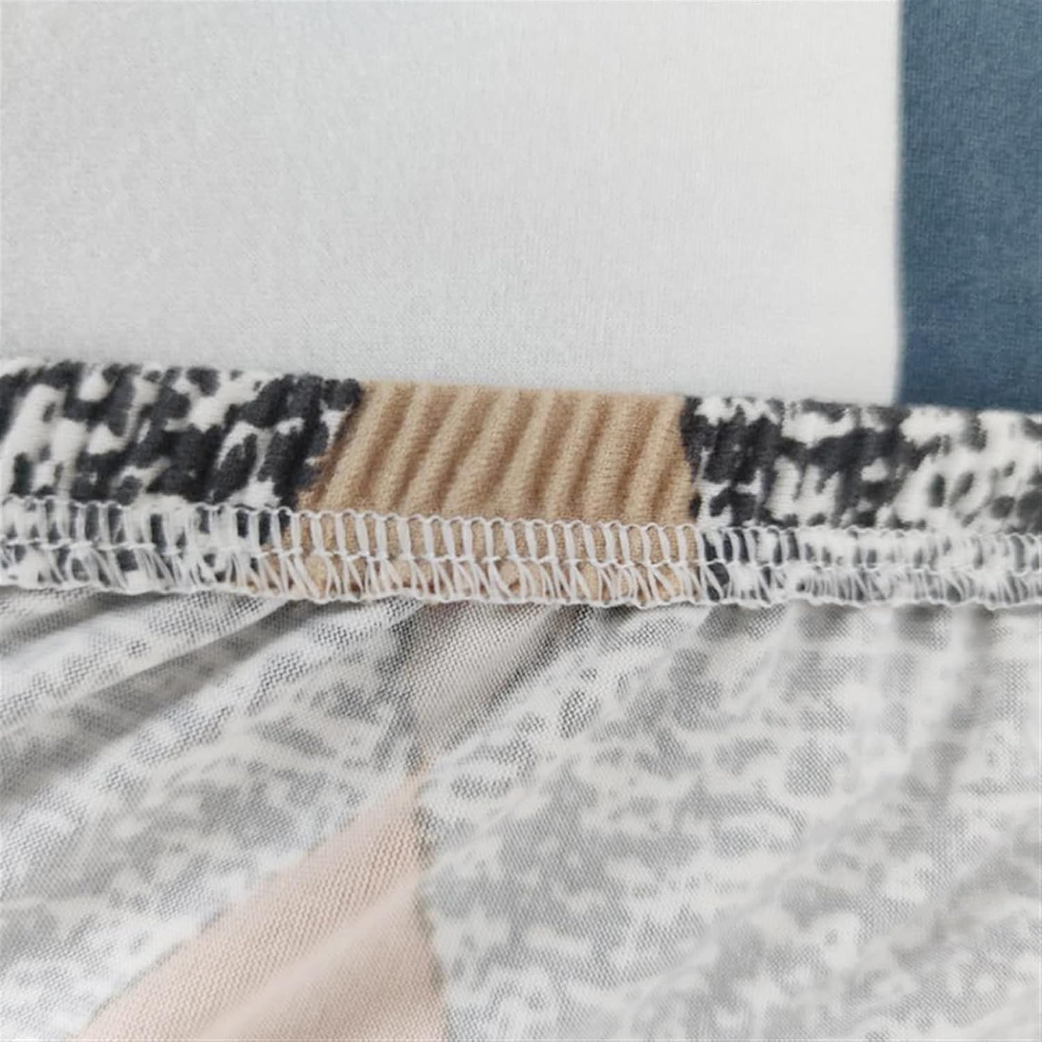 JABSY Funda de sofá estampada de lana elástica, paquete completo, funda de sofá antideslizante con reposabrazos (color  E, tamaño 2 plazas)