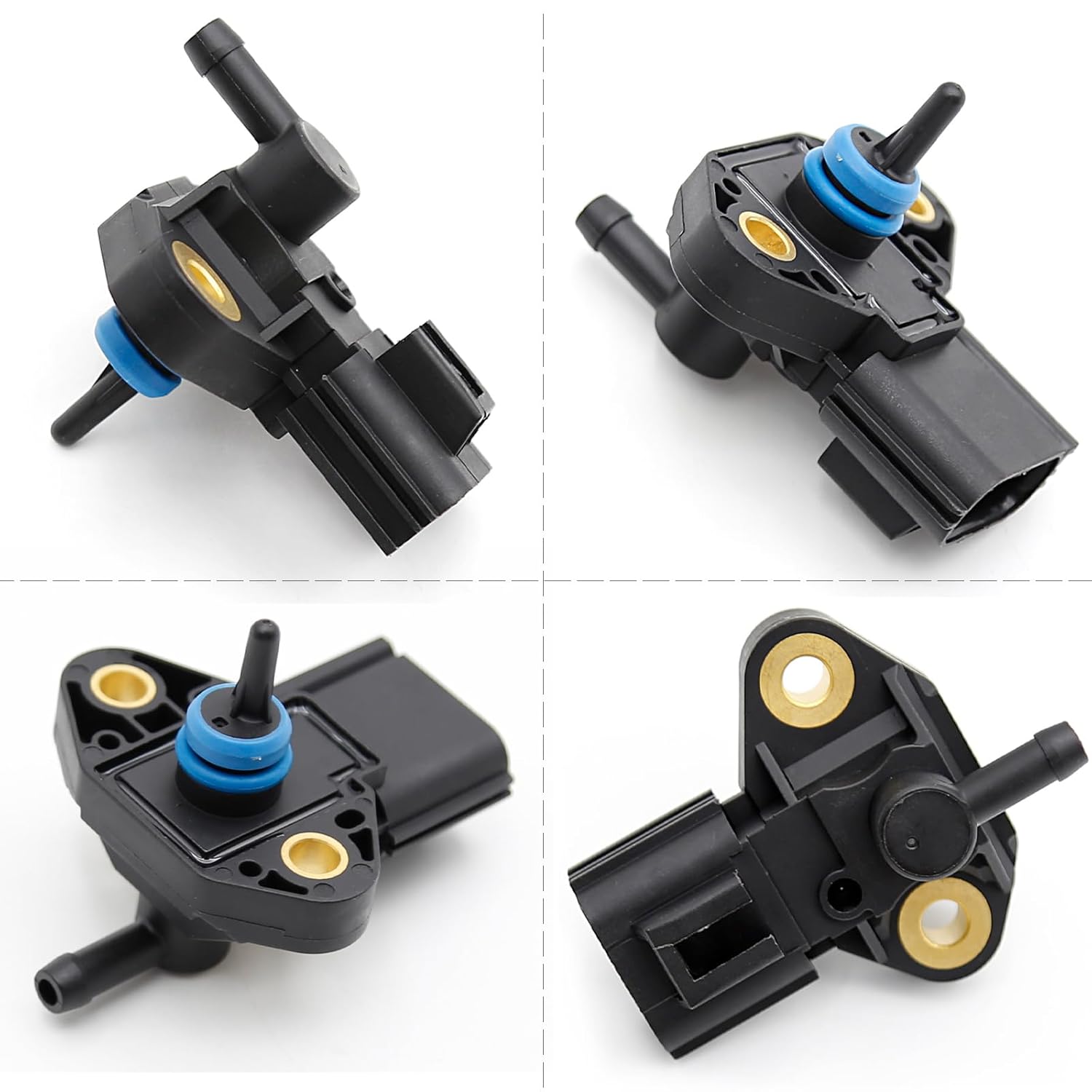 Hoypeyfiy Sensor de presión de inyección de riel de combustible 3F2Z9G756AA 3F2Z9G756AC 3F2Z9G756AB Reemplazo del sensor de presión para Ford