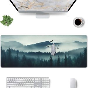 Tapete de escritorio feliz de Halloween, alfombrilla de mouse para eventos de Halloween, almohadilla de escritorio con teclado para juegos de anime Tapete de escritorio feliz de Halloween, alfombrilla de mouse para eventos de Halloween, almohadilla de escritorio con teclado para juegos de anime