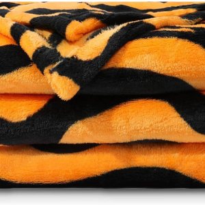 NANPIPER Manta de cama suave para decoración de habitación, mullida, tamaño individual, mantas cálidas con estampado de cebra NANPIPER Manta de cama suave para decoración de habitación, mullida, tamaño individual, mantas cálidas con estampado de cebra