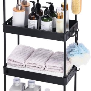 KINGRACK Carrito utilitario rodante de 4 niveles, carrito de arte de almacenamiento para manualidades con divisores ajustables, carrito de servicio KINGRACK Carrito utilitario rodante de 4 niveles, carrito de arte de almacenamiento para manualidades con divisores ajustables, carrito de servicio