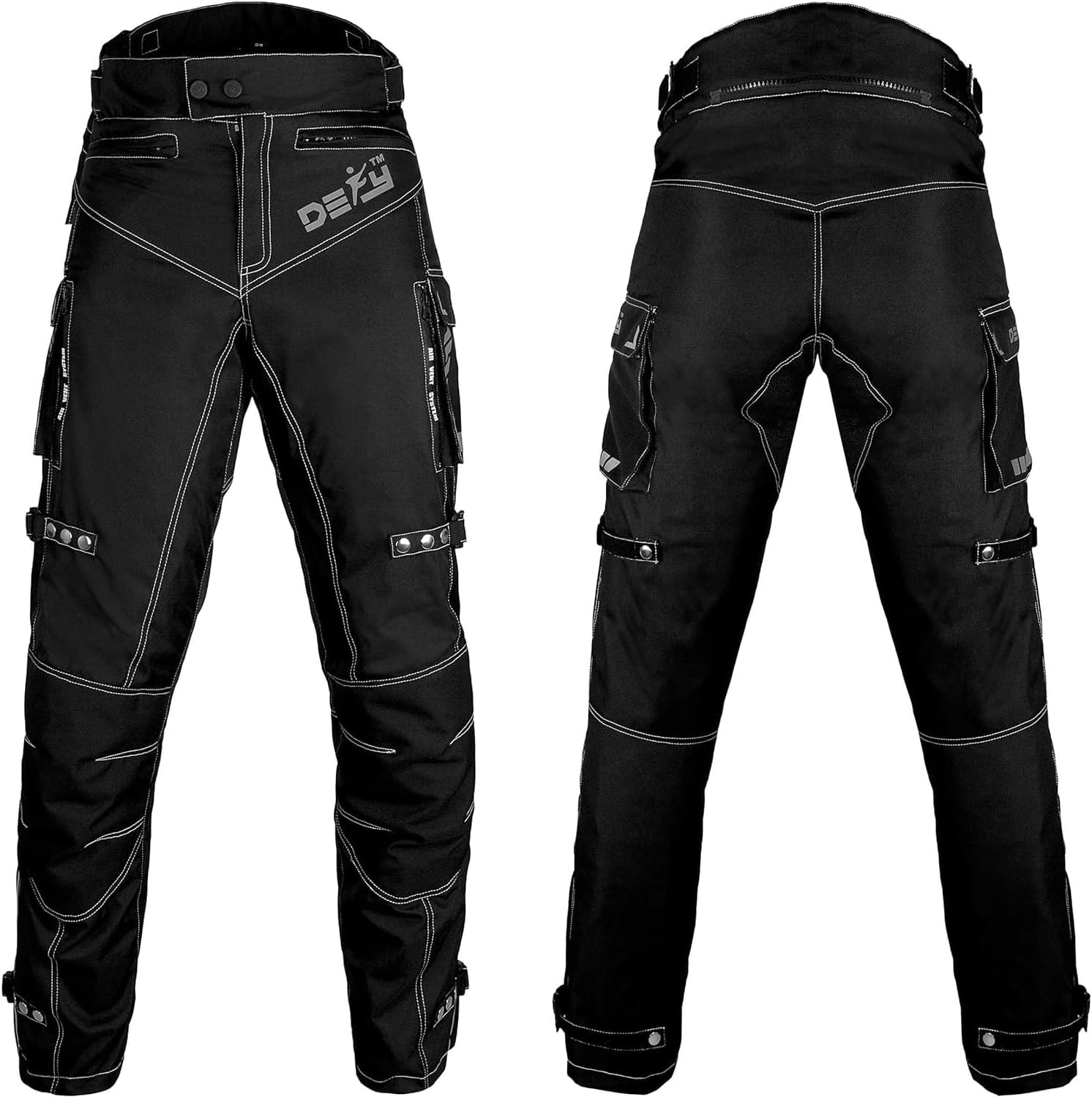 Pantalones de motocicleta para hombre, pantalones deportivos duales, impermeables, resistentes al viento, para todo tipo de clima, con blindaje CE