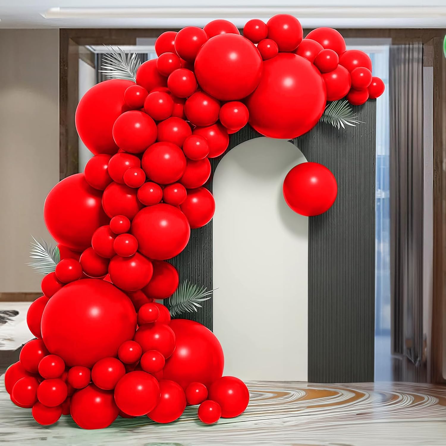 Globos rojos, 50 unidades, globos rojos de 5 pulgadas, globos de látex rojos, globos para decoración de arco, decoraciones de cumpleaños rojas,