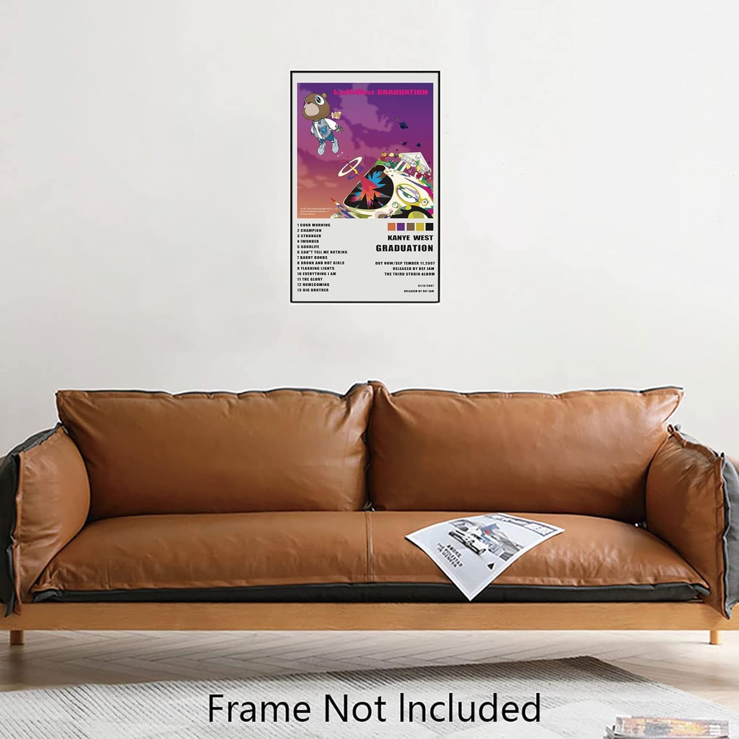 XIHOO Christ-EZ KanYe West – Póster limitado para decoración de pared genial para estética de habitación, póster mate sin marco, regalo de 11 x 17