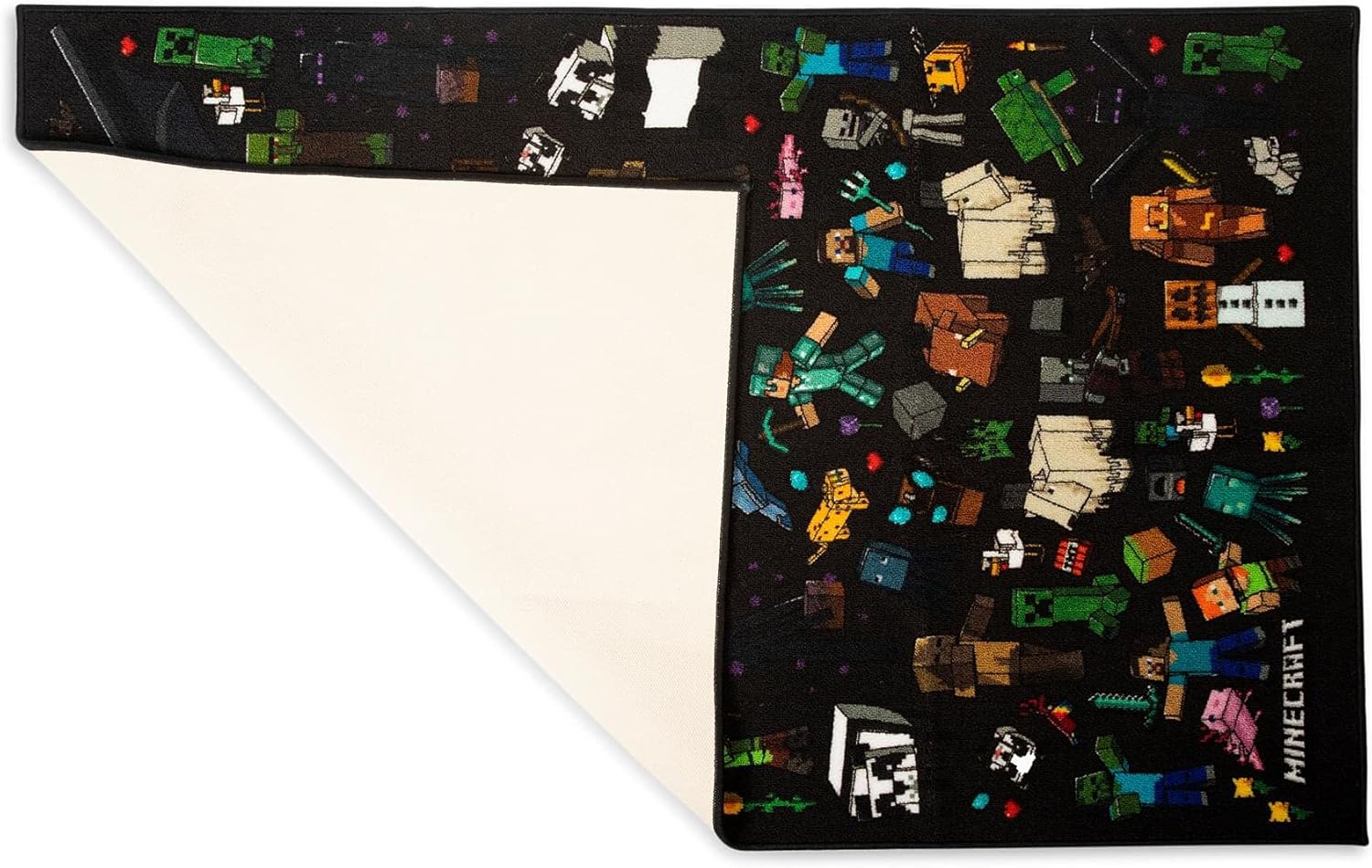 Minecraft Mob – Alfombra de área estampada  Tapete de interior, alfombras decorativas para sala de estar y dormitorio, decoración del hogar para