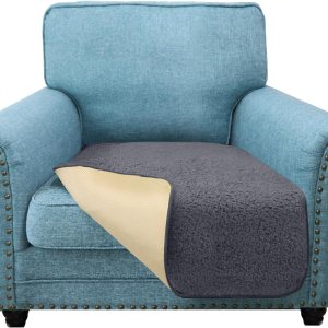 Granbest Funda de cojín gruesa y ultrasuave para silla, protector de sofá antideslizante, funda de cojín lavable para mascotas (silla, gris) Granbest Funda de cojín gruesa y ultrasuave para silla, protector de sofá antideslizante, funda de cojín lavable para mascotas (silla, gris)