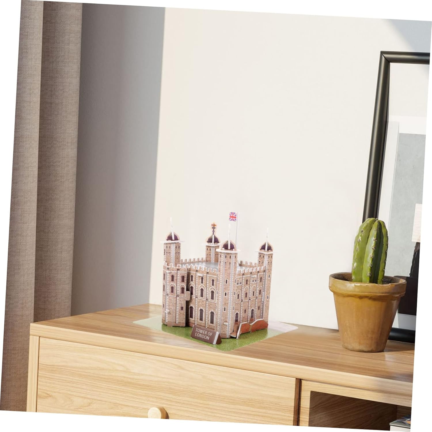 ibasenice 1 juego de rompecabezas de la torre de Londres rompecabezas educativos 3D para rompecabezas de papel, rompecabezas arquitectónico, kits de