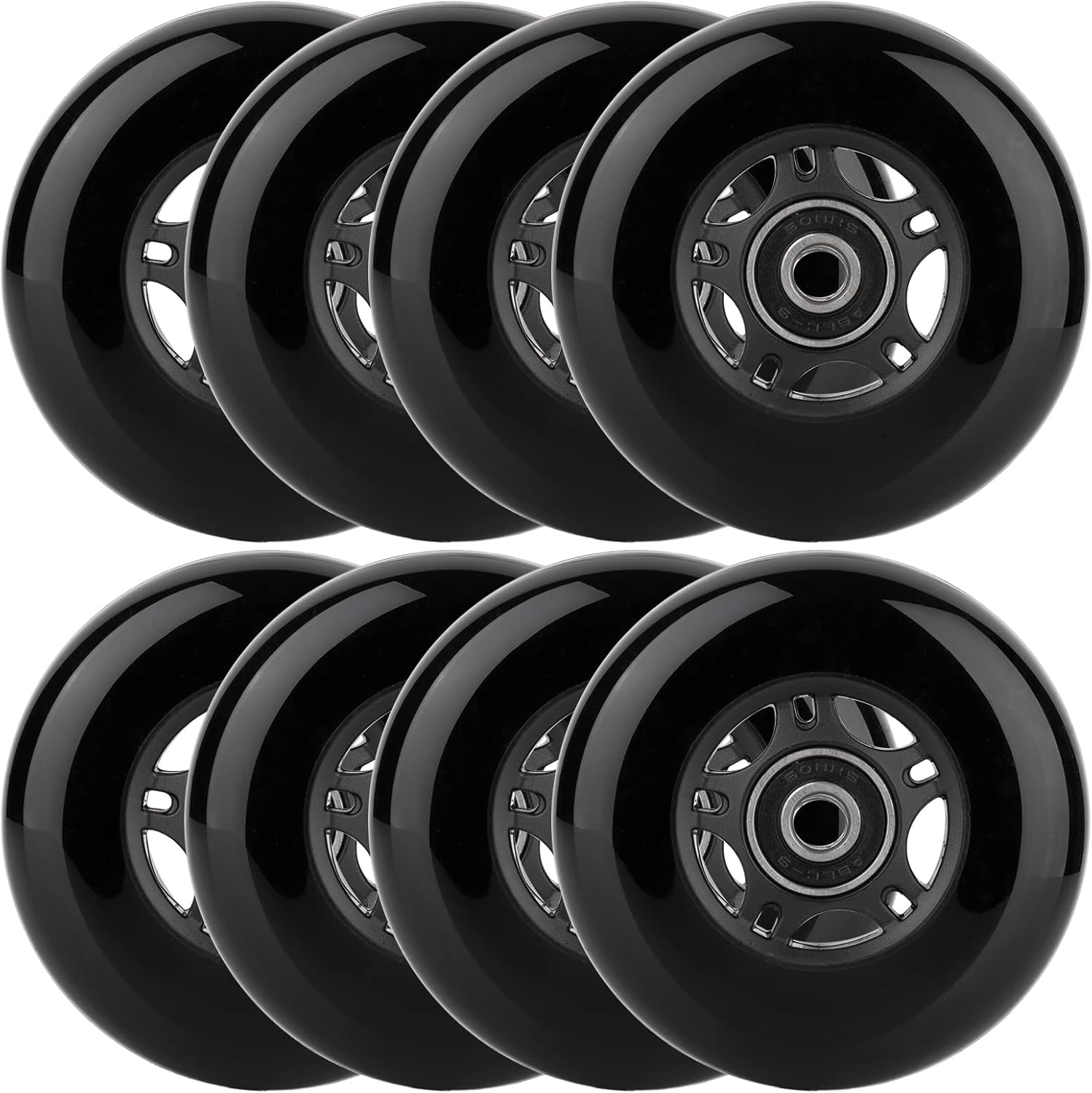Ruedas de patinaje en línea para exteriores e interiores, ruedas de patinaje de ruedas 85a con rodamientos ABEC-9 para reparación de equipaje de