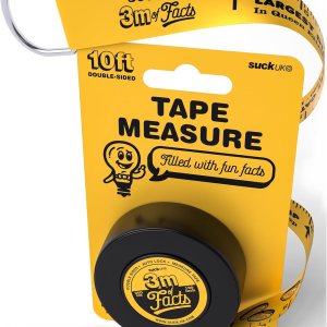 Suck UK Cinta métrica Fun Fact Kids  Cinta métrica de doble cara de 9.8 ft con datos interesantes  Cinta métrica novedosa  Regalos divertidos y Suck UK Cinta métrica Fun Fact Kids  Cinta métrica de doble cara de 9.8 ft con datos interesantes  Cinta métrica novedosa  Regalos divertidos y