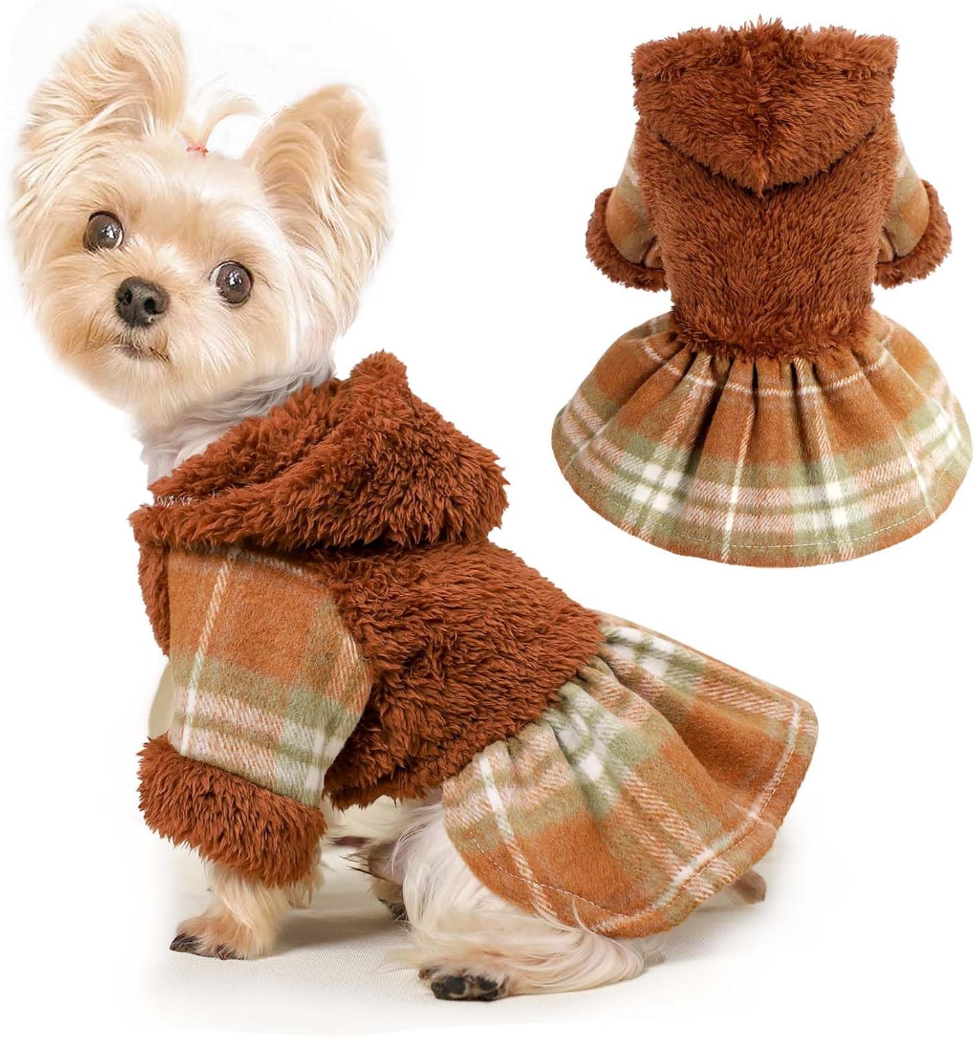 Sudadera con capucha para perro, ropa de invierno para perros pequeños, macho, hembra, sudaderas con capucha para perros para clima frío, abrigos de
