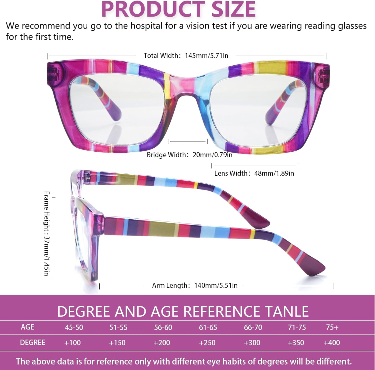 SIGVAN Paquete de 6 lentes de lectura estilo Oprah con bloqueo de luz azul, cuadrados, para computadora, bisagra de resorte para mujer