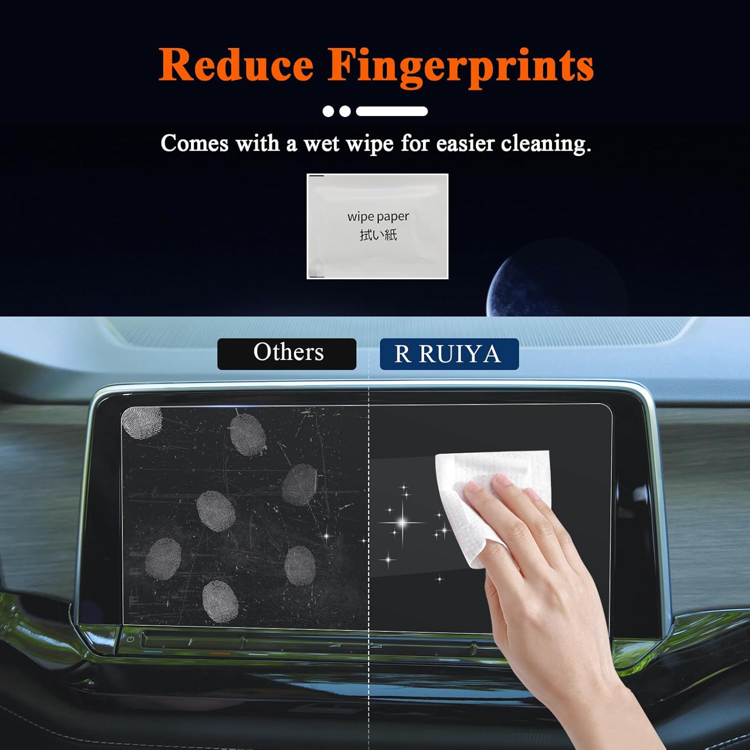 R RUIYA Protector de pantalla para Volkswagen Atlas 2024 para AtlasAtlas Cross Sport SESE 2024 con tecnologíaSELSEL Premium R-LineSEL R-Line 12″