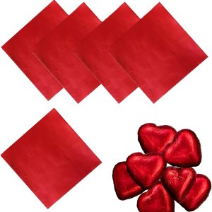 100 envoltorios de caramelo de aluminio, envoltorios de barra de caramelo de 4 x 4 pulgadas, envoltura cuadrada de papel de aluminio para barras de 100 envoltorios de caramelo de aluminio, envoltorios de barra de caramelo de 4 x 4 pulgadas, envoltura cuadrada de papel de aluminio para barras de