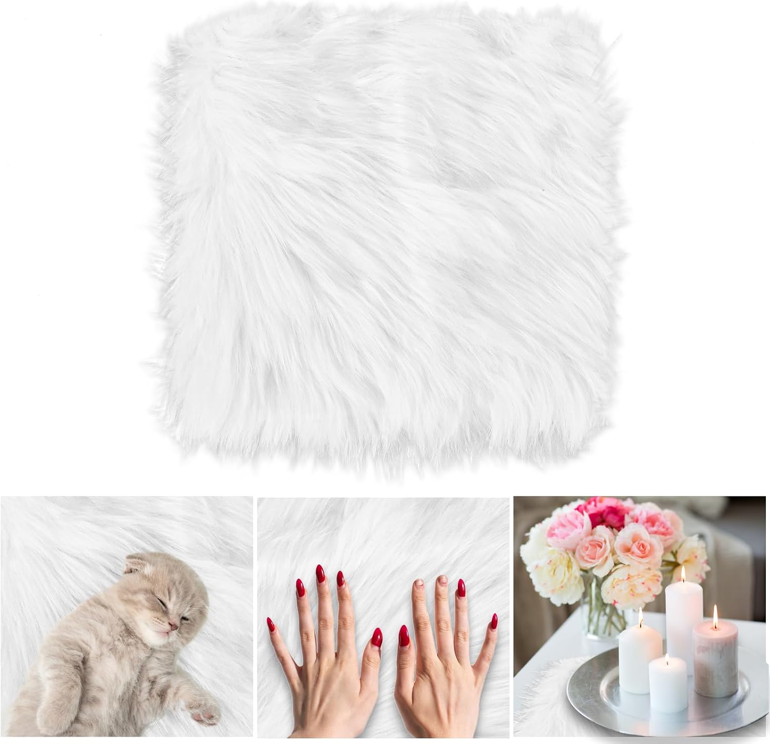 Almohadillas de piel sintética suave para sala de estar, taquilla, dormitorio, estética, esponjosa, pequeña alfombra trasera para baño, cocina,