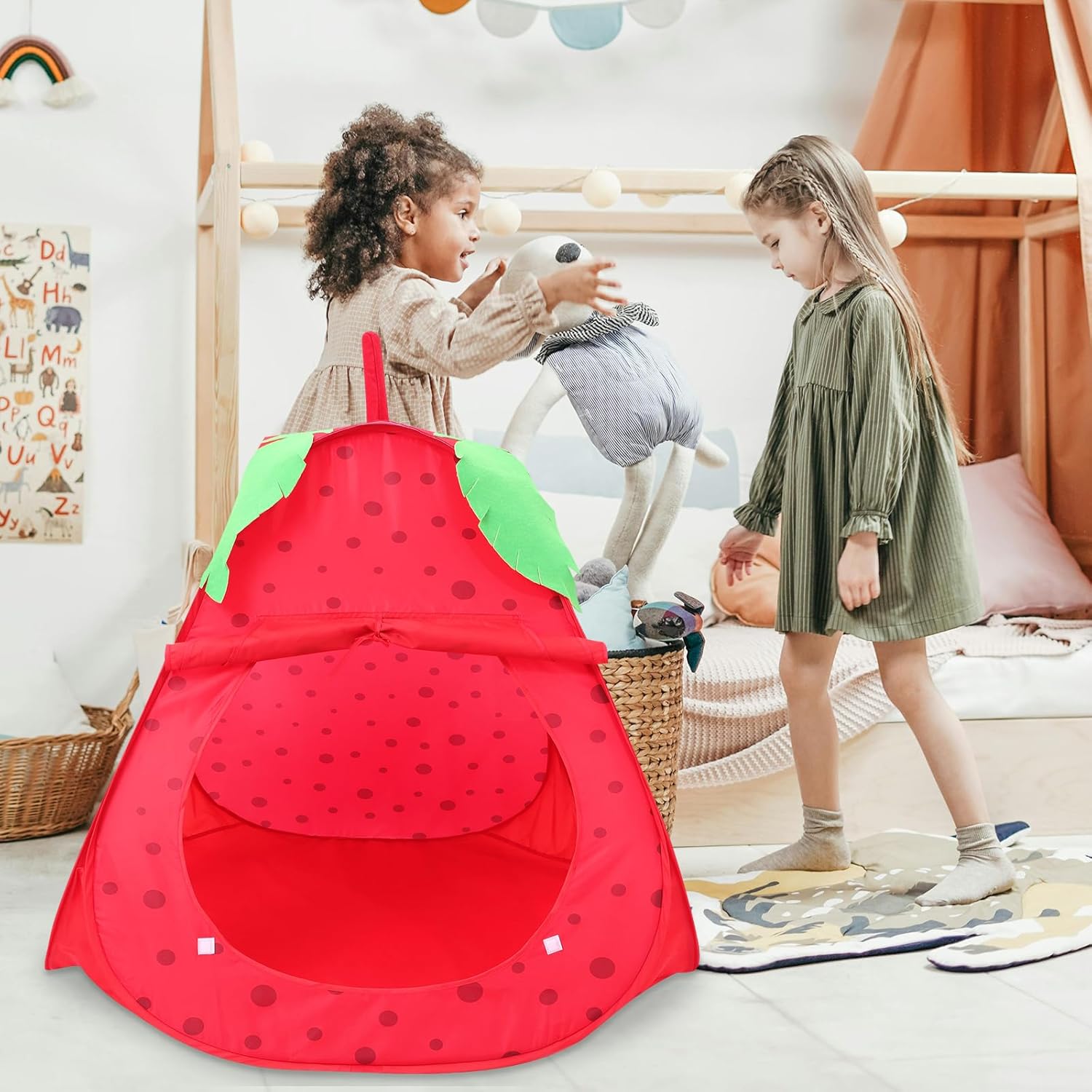 Totority Pit with Tunnel – Tienda de campaña para niños, tienda de campaña para niños, tienda de campaña para niños, tienda de campaña interior para