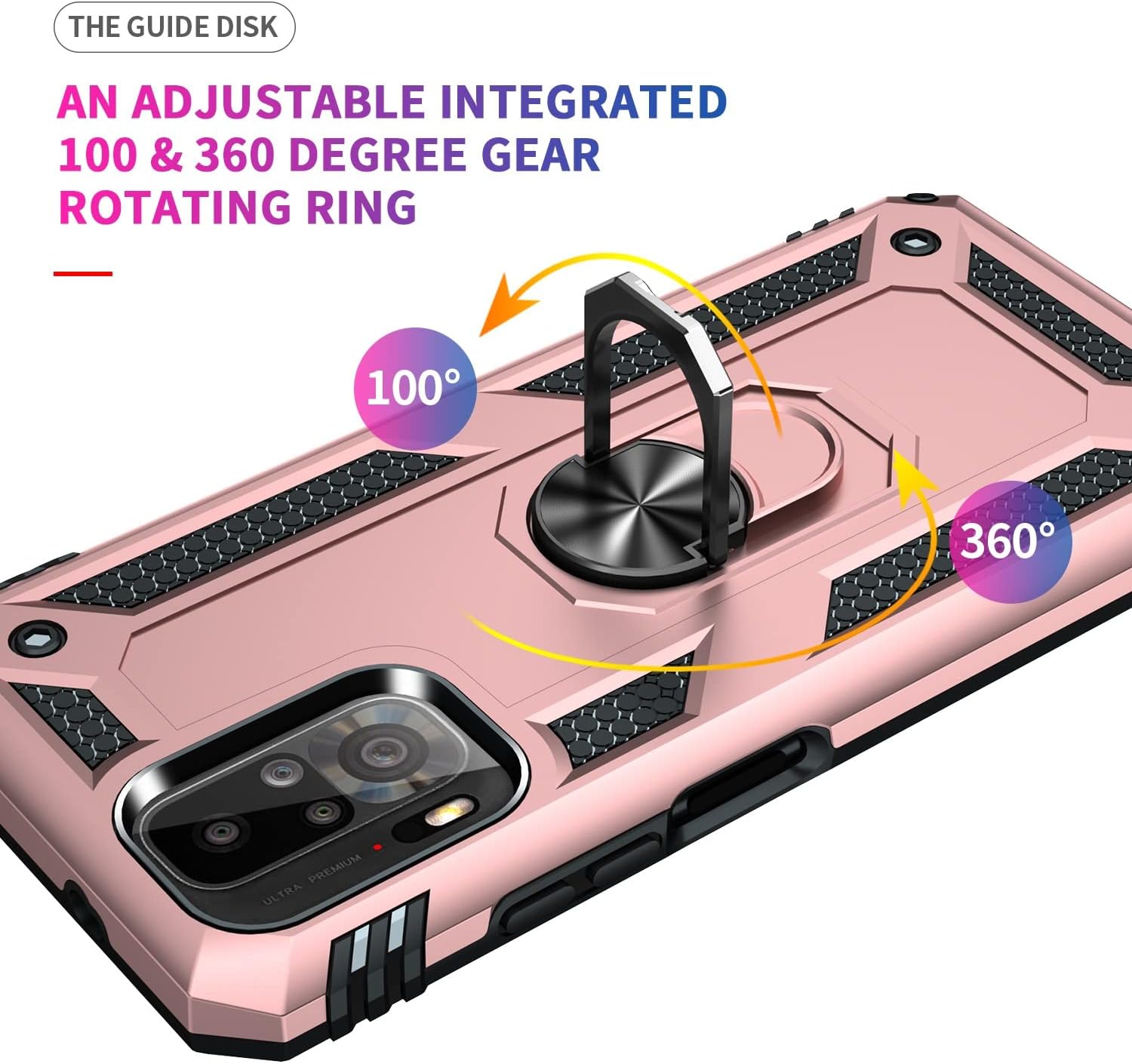 Funda protectora para Xiaomi Redmi Note 10, para Xiaomi Redmi Note 10S, funda para teléfono móvil con soporte magnético, funda de protección