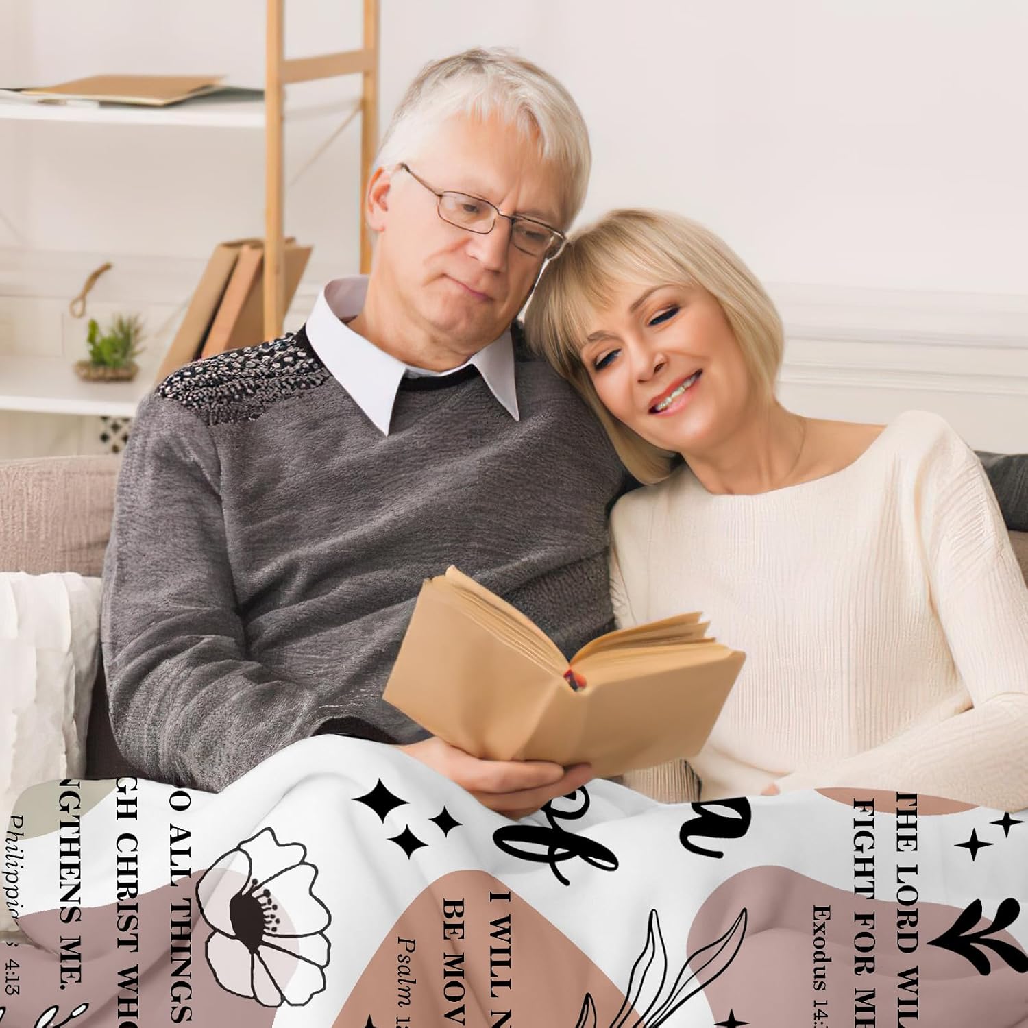 Regalos cristianos para mujer, manta con versículo bíblico, manta religiosa inspiradora para oración, manta de forro polar suave para la sala de