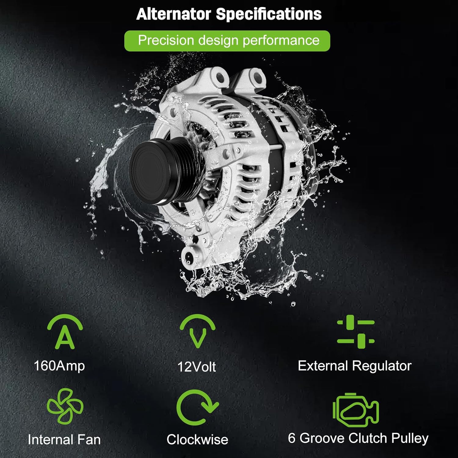 SCITOO Nuevo alternador apto para Town & Country 2011-2016 para Dodge Avenger 2011-2014 Journey 2011-2016