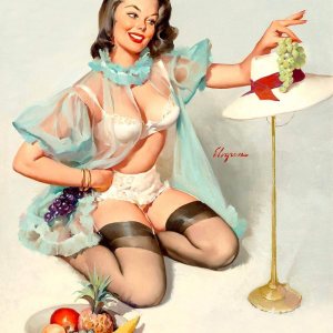 Imán de buen gusto diseño vintage Elvgren Fruit Pin-Up Girl imán imán hoja magnética de vinilo para taquillas, coches, carteles, refrigerador 5 Imán de buen gusto diseño vintage Elvgren Fruit Pin-Up Girl imán imán hoja magnética de vinilo para taquillas, coches, carteles, refrigerador 5