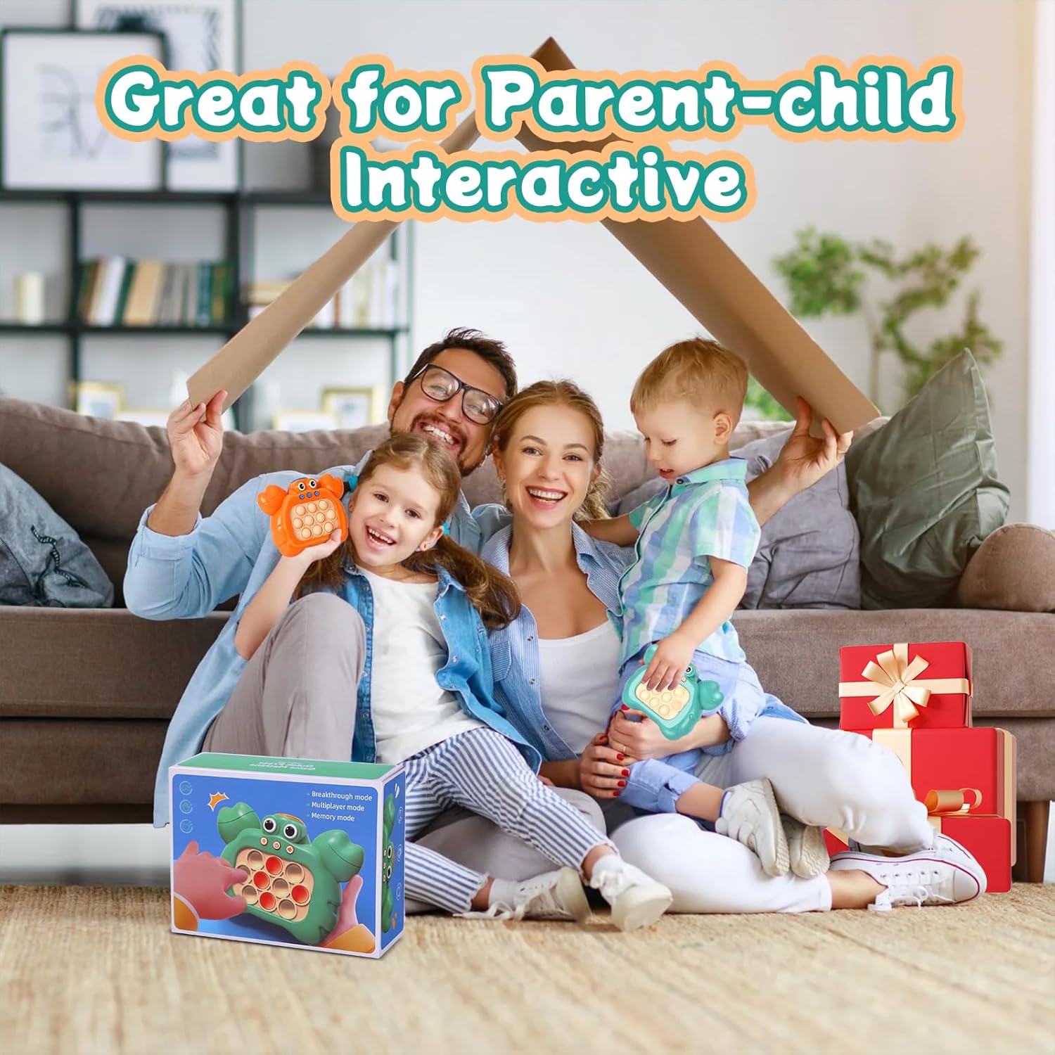Juego de burbujas de empuje rápido para niños y adultos, juguetes de empuje rápido con sonido y luz, juguete sensorial para niños de 8 a 12 años,