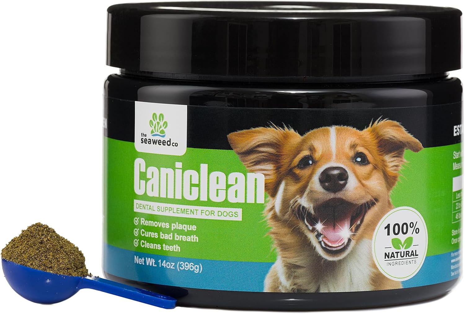 Algas Caniclean para dientes de perros, herramienta de eliminación de sarro de perro, removedor de placa y ambientador de aliento, elimina la placa