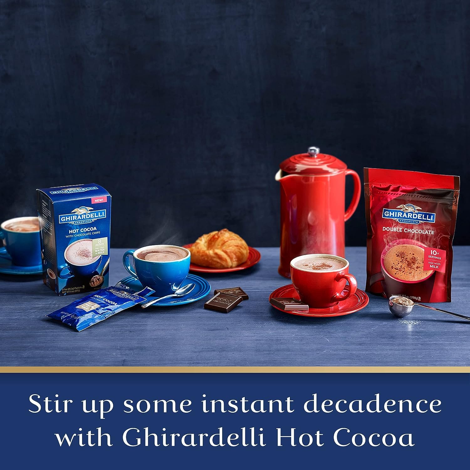 Ghirardelli – Mezcla de chocolate doble de chocolate caliente, paquetes de 0.85 onzas (paquete de 25)