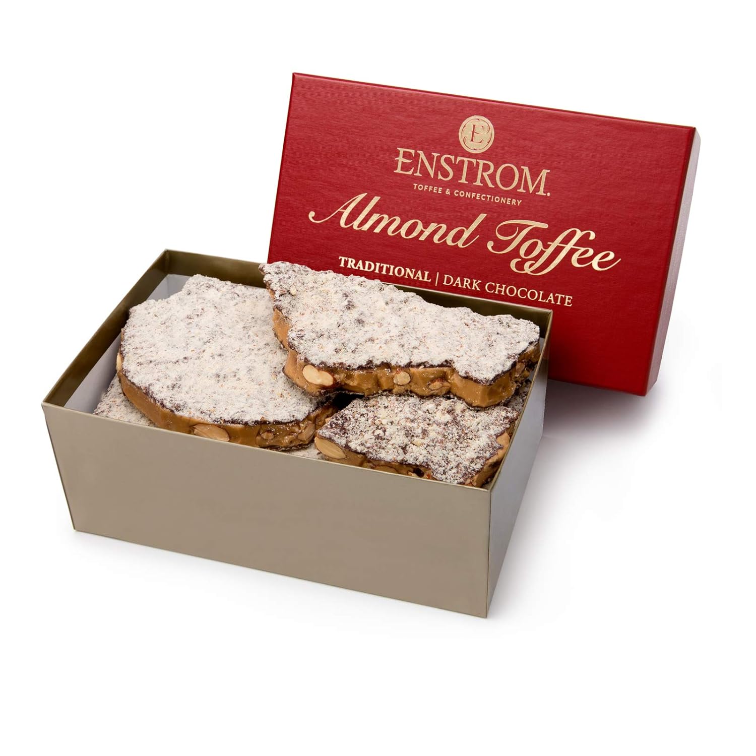 Toffee de almendras y chocolate