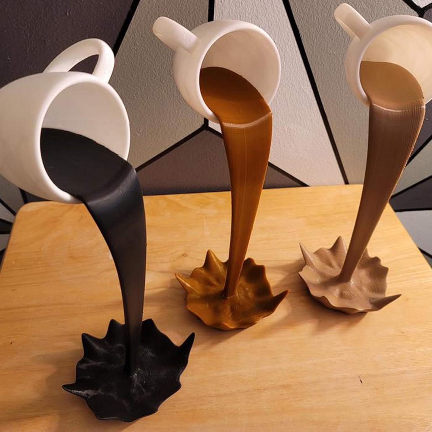 Mini taza de café flotante, decoración de escultura, accesorios de decoración de cocina de cafetería, tazas de café mágicas para café, tazas de café