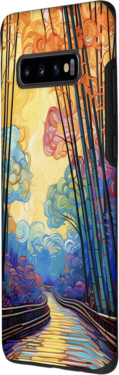 Galaxy S10+ Bamboo Brilliance A Chromatic Adventure in the Forest Case