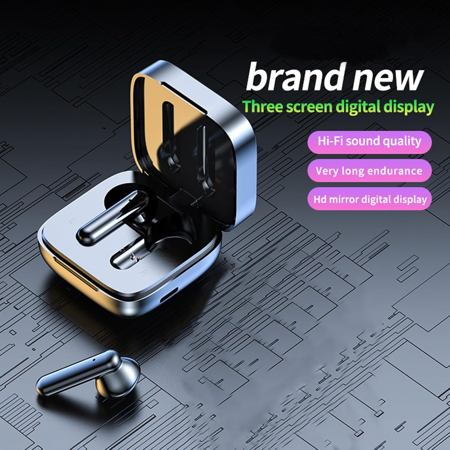 Auriculares inalámbricos Bluetooth Auriculares inalámbricos Bluetooth 5.3 Auriculares de sonido premium inmersivos con, micrófono integrado, control