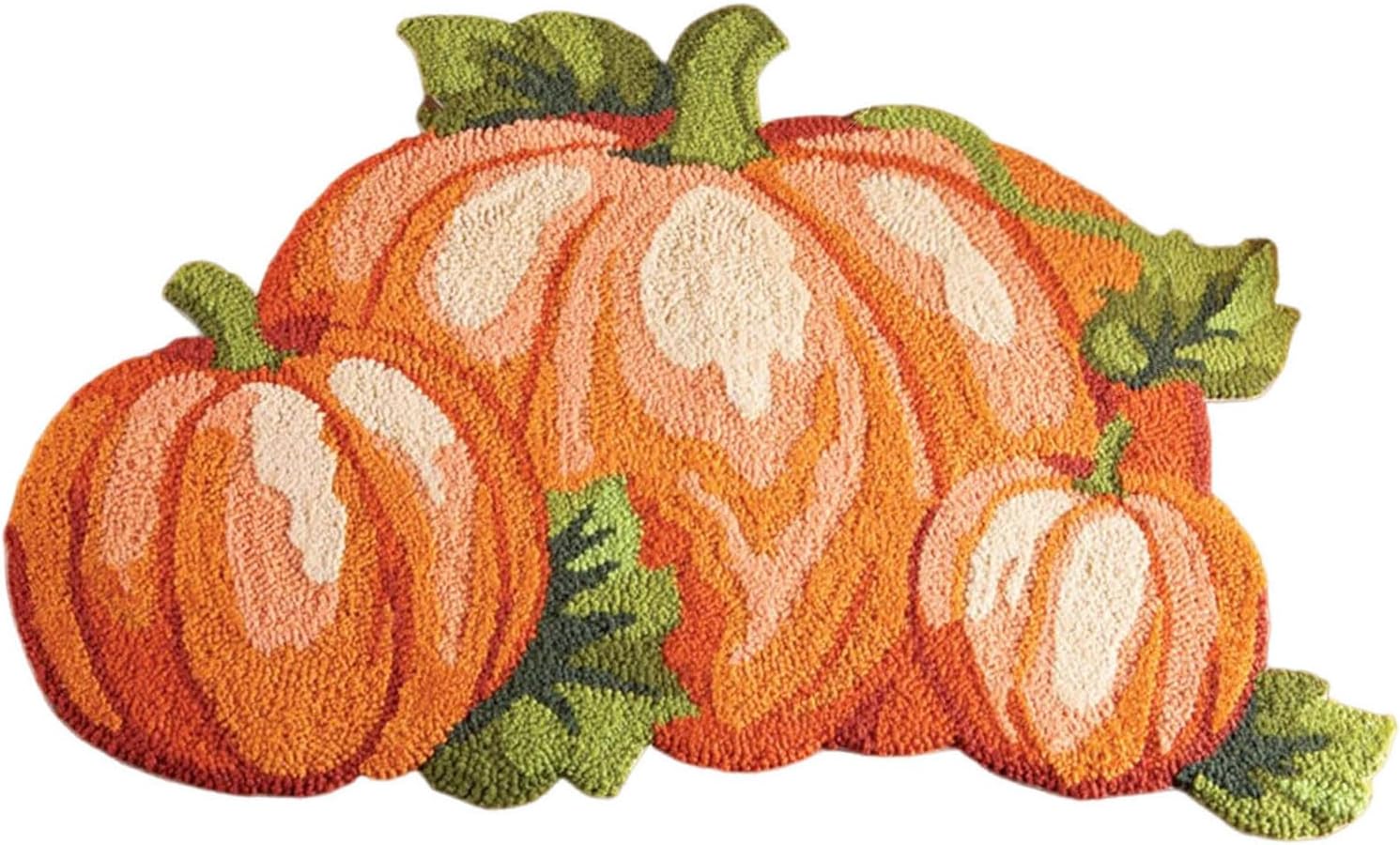 Tapete de calabaza de Acción de Gracias, 31 x 22 pulgadas, antideslizante, lavable, tapete de bienvenida para puerta de otoño, para interiores y